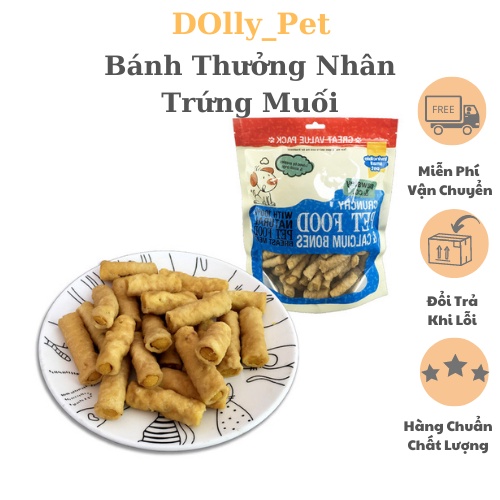 Bánh Thưởng Vị Trứng Muối Funny U Cho Chó Mèo - 100Gr