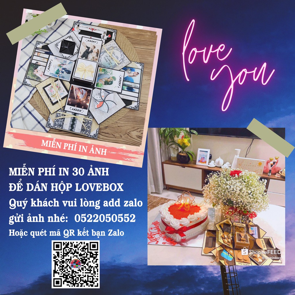 Hộp quà love box [ FREE SHIP]