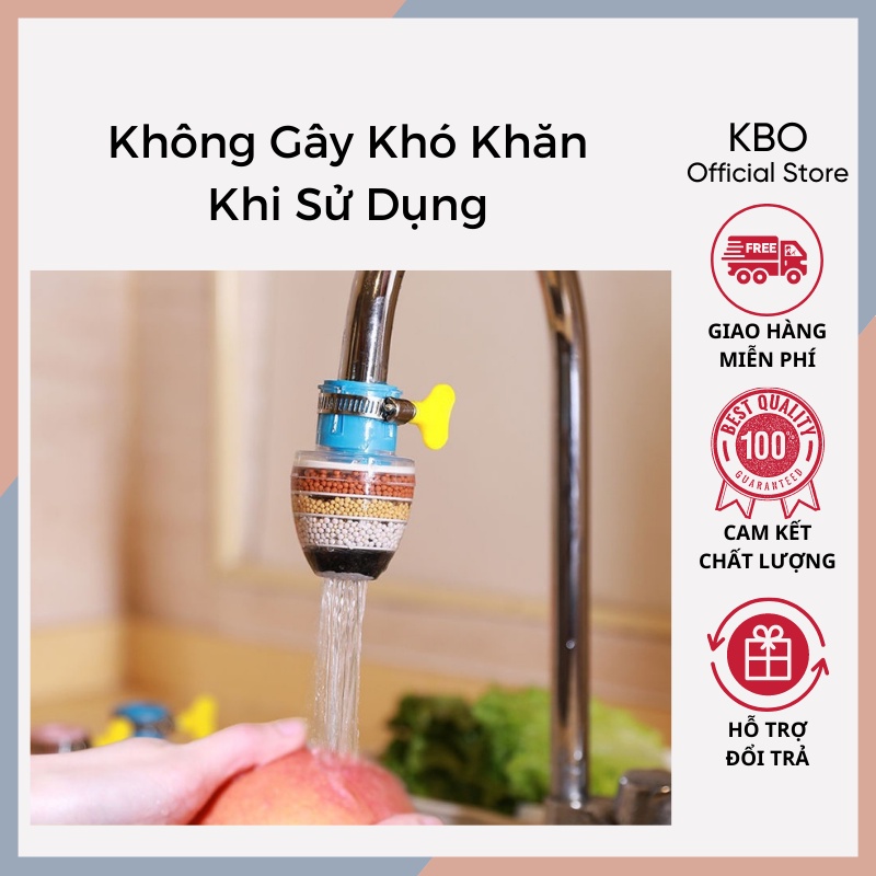 Đầu lọc nước tại vòi, Lọc nước tại vòi, 6 tầng lọc, KBO Shop KBO021