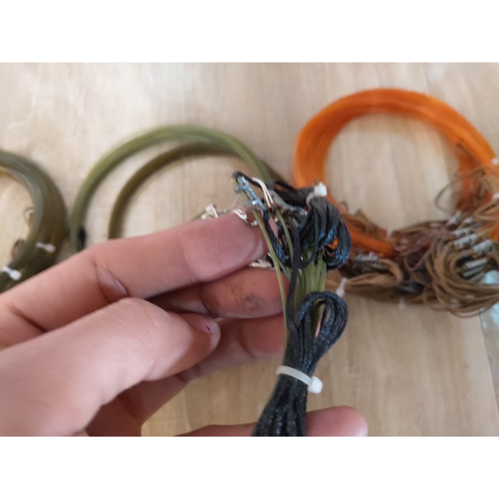 BỘ THÒNG DÂY 20 VÒNG DÀI 2 MÉT, BẪY CÚM NÚM , GÀ ĐỒNG , BẪY QUỐC LÀM TỪ CƯỚC NHẬT,KHOEN ĐỒNG,CHỐNG XOẮN