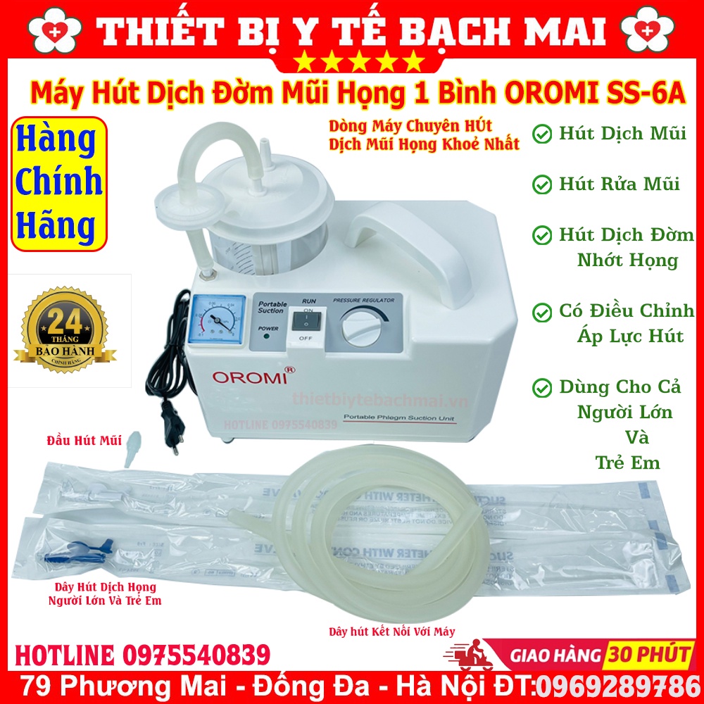 Máy hút mũi, dịch đờm 1 bình Yuwell 7E-A hiệu quả cao