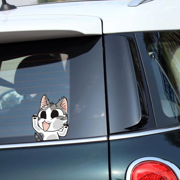 Miếng Dán Trang Trí Xe Hơi Họa Tiết Hoạt Hình Siêu Nhân / Gấu Pooh Vui Nhộn