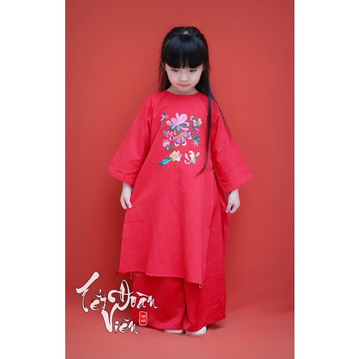 Áo dài bé gái siêu xinh