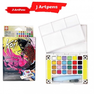 Màu nước sakura koi watercolor 24 màu nhũ ngọc trai