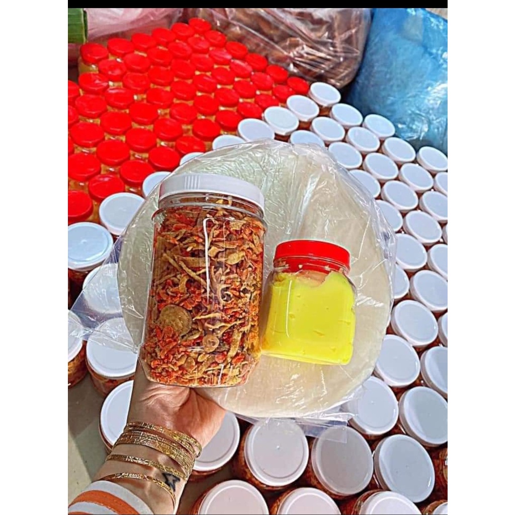 COMBO 500g bánh tráng phơi sương tròn + 200gmuối tép hành+ 100 g bơ vàng thơm, béo