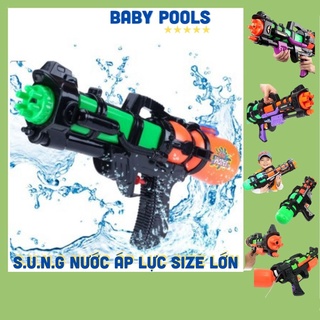 Đồ chơi súng nước áp lực, bắn xa , đồ chơi hồ bơi, đi biển