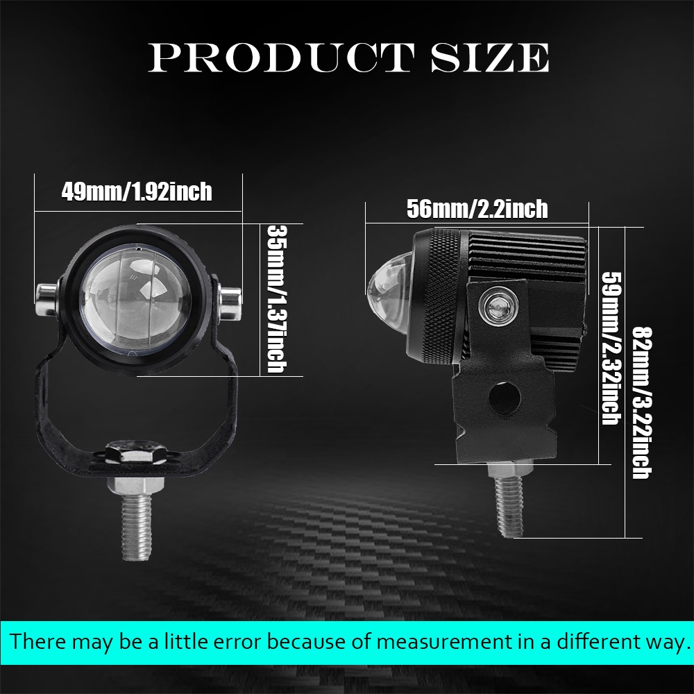 Đèn Pha Led Laser Công Suất Cao Cho Xe Máy ⚡Hàng Sẵn Sàng⚡