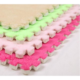 Tấm Thảm Xốp Ghép EVA Mặt Lông 30x30x1cm