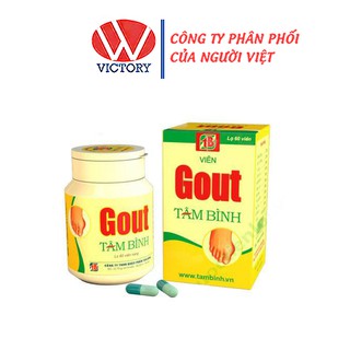 Viên Gout Tâm Bình - Hỗ Trợ Giảm Triệu Chứng Đau Do Gút - Hộp 60 viên - Victory Pharmacy