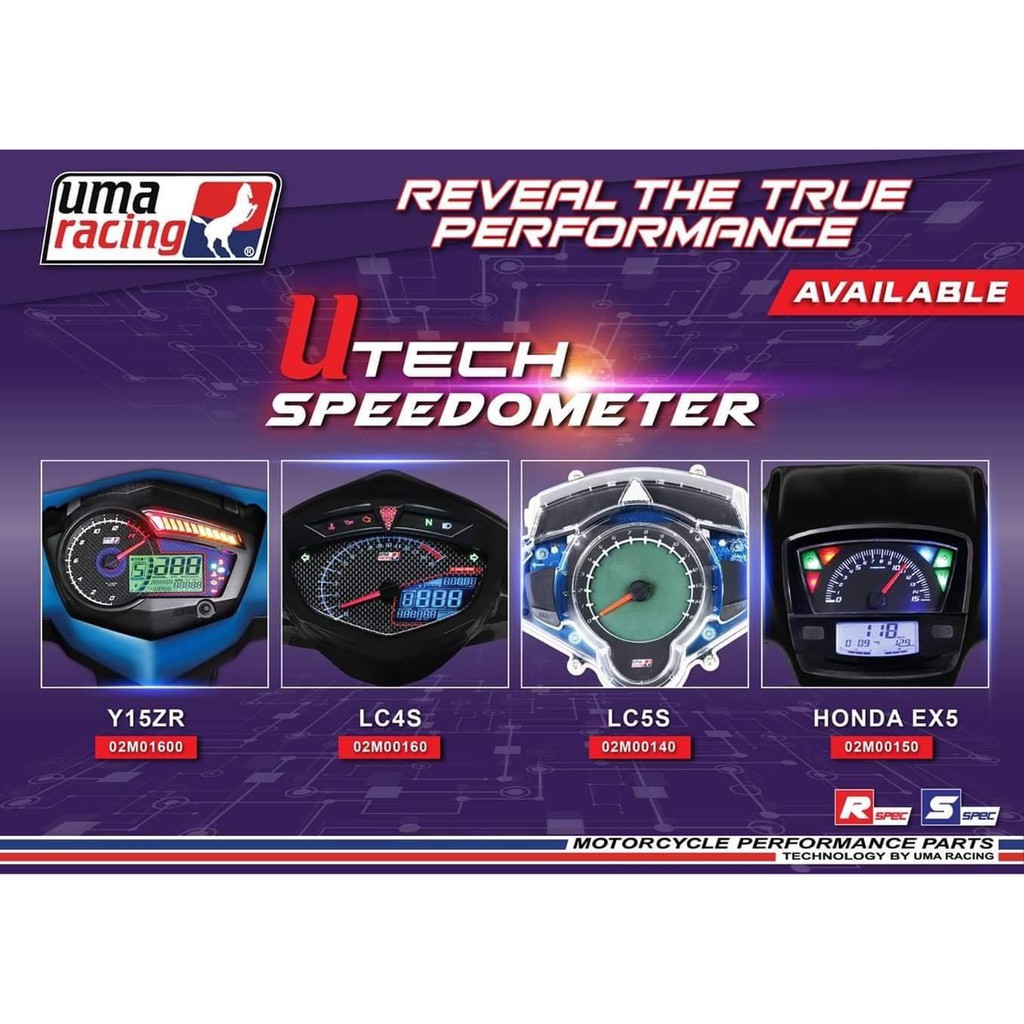 Đồng hồ điện tử đa chức năng UMA Racing dành cho Ex2010, Sirius ,exciter150 , dream ,exciter135 CHÍNH HÃNG