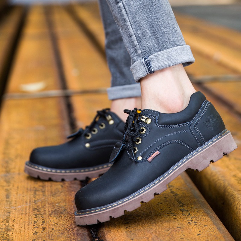 Giày Boot Nam Cổ Ngắn Thời Trang Hàn Quốc | BigBuy360 - bigbuy360.vn