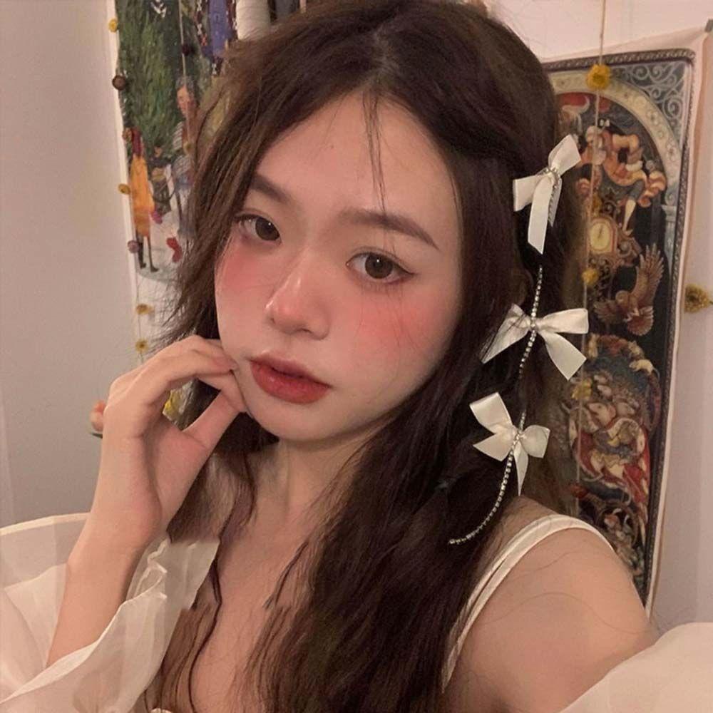 Nơ Đeo Cổ Thời Trang Xinh Xắn|Kẹp Tóc Nơ Tua Rua Lấp Lánh Thời Trang