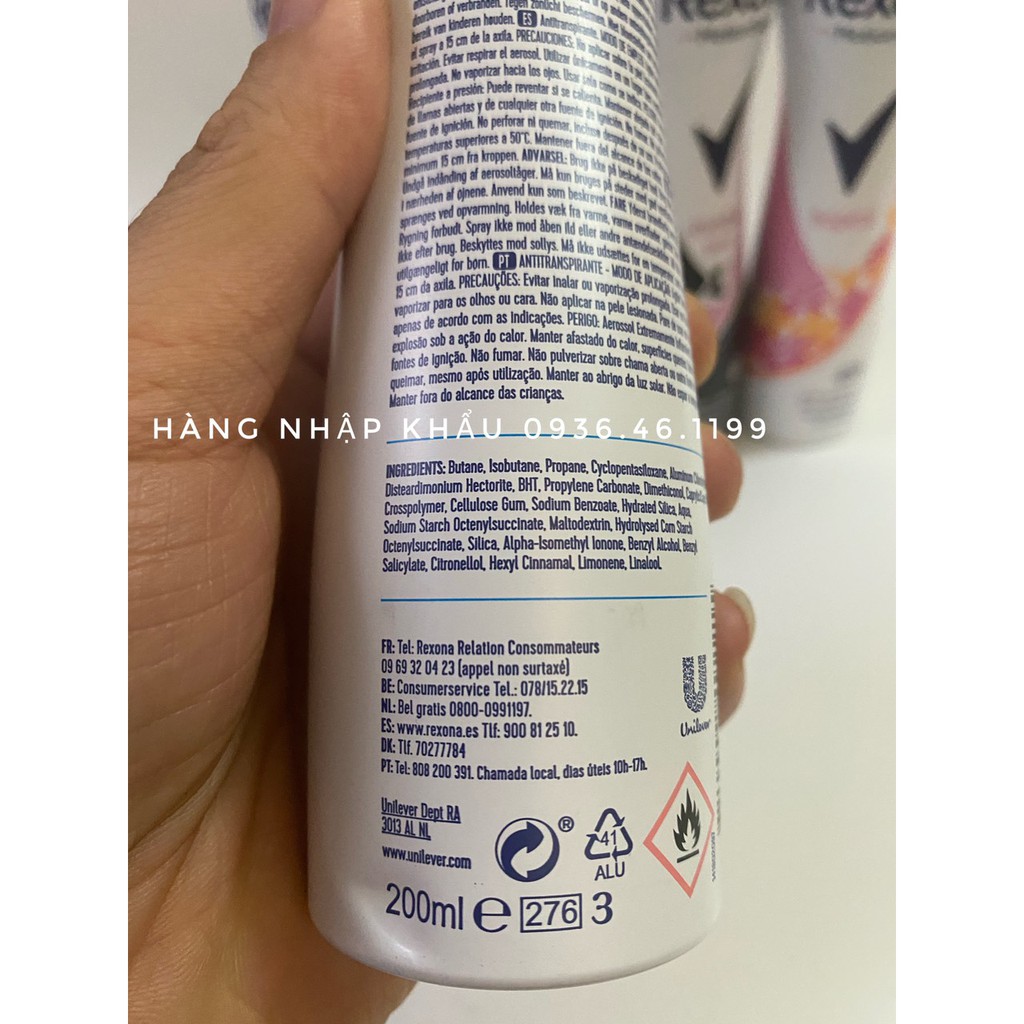 Xịt Khử Mùi toàn thân  48H Rexona Nữ