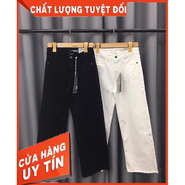 Quần Baggy jeans ống rộng trắng- cullotes trắng