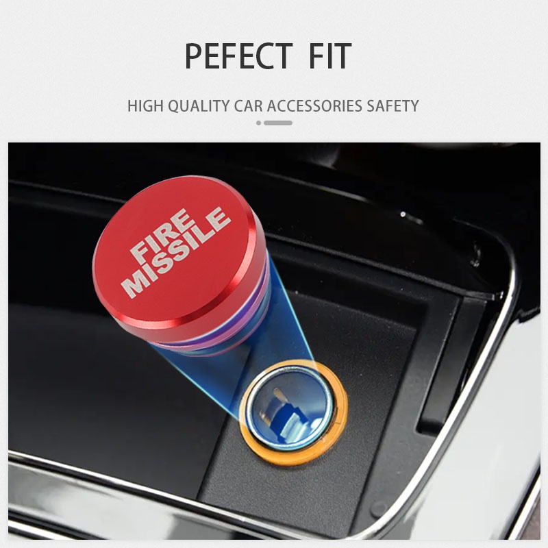 JDM Vỏ Bọc Ổ Cắm Bật Lửa Xe Hơi Thuốc lá ô tô JDM Nắp nhẹ hơn Hợp kim nhôm Tự động Thuốc lá Cửa hàng ổ cắm Bảo vệ Vỏ bọc Đua xe Chống thấm nước Phụ kiện trang trí thay thế Phụ kiện nội thất ô tô