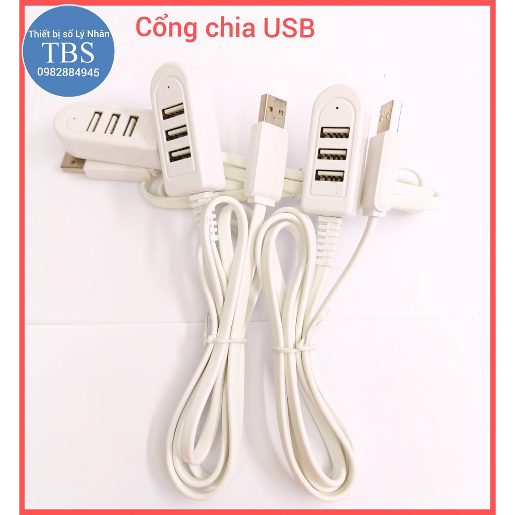 Ổ chia USB 3 cổng hình ổ điện nhỏ gọn ,tiện lợi