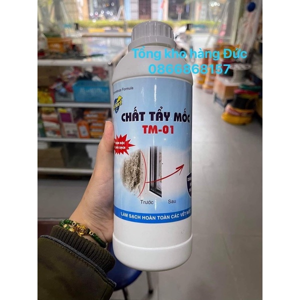 Chất tẩy mốc TM-01- tẩy mốc trên mọi vật liệu như tường, gỗ, vải, cao su