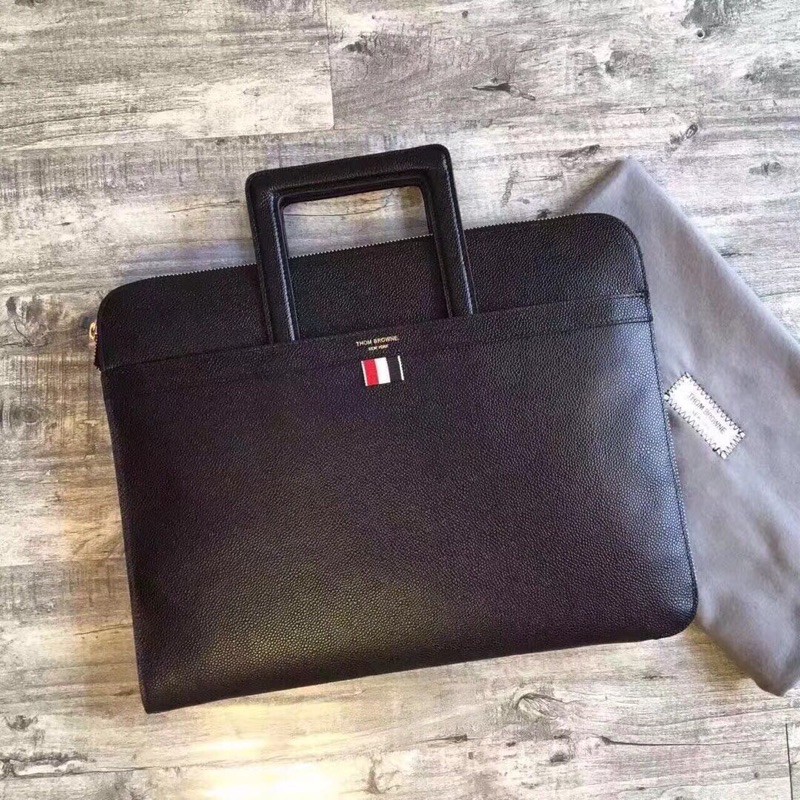 túi xách tay nam văn phòng da nhập khẩu vân bóng chất lượng cao cấp thom browne