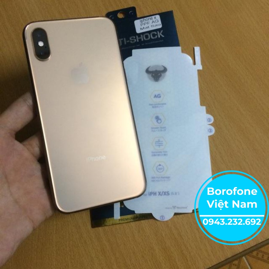 Miếng Dán PPF nhám AG chống vân tay mặt sau dành cho iPhone 7 Plus / 8Plus iPhone X / XS iPhone Xs Max