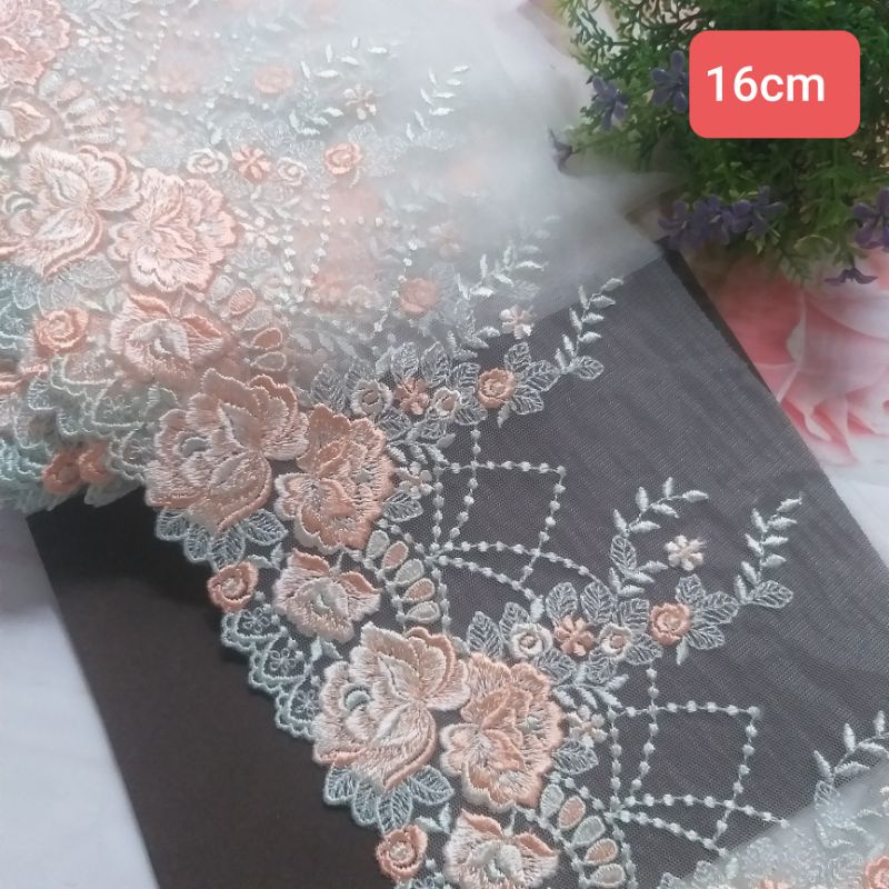 Ren thêu chân von lưới , size từ 16cm đến 25cm