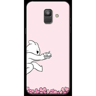 Ốp Lưng A6/ A6 Plus Thỏ Trắng Nên Hồng