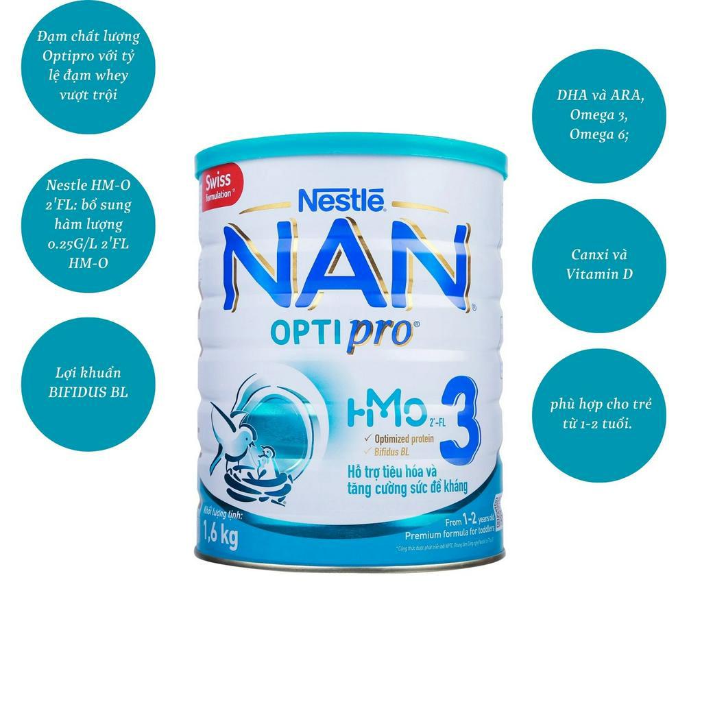 Sữa bột NAN nga đủ số 1,2,3, 4 hộp 800g/ 400g - Thế Giới Sơ Sinh