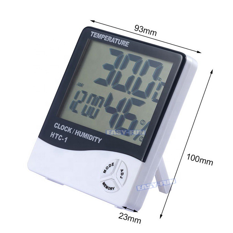 Máy đo độ ẩm nhiệt độ không khí trong nhà HTC-1 HTC-2 với màn hình LCD chất lượng cao