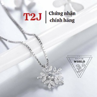 Dây Chuyền Bạc Ta 925 Mặt Hình Bông Tuyết - Vòng Cổ Nữ Silver World
