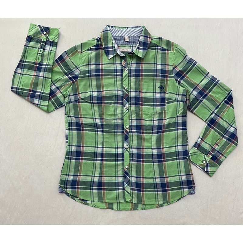 (SM220) Áo sơ mi tay dài vải kate kẻ Nino.maxx (Size S, M) - Thanh lý vnxk