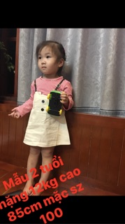 Váy thu đông dáng A cho bé gái 2019