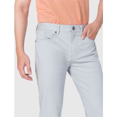 Quần kaki jean Cani.fa nút kim loại túi tròn dáng slimfit