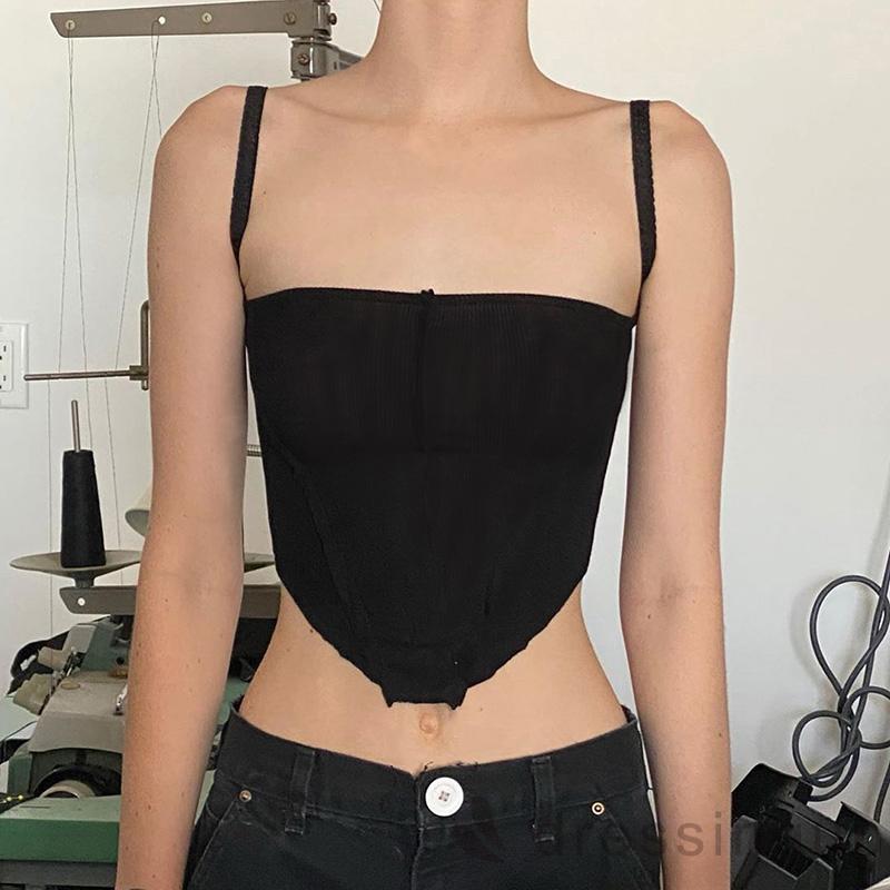 Áo Nữ Không Tay Cổ Vuông Thiết Kế Bất Đối Xứng Độc Đáo | BigBuy360 - bigbuy360.vn