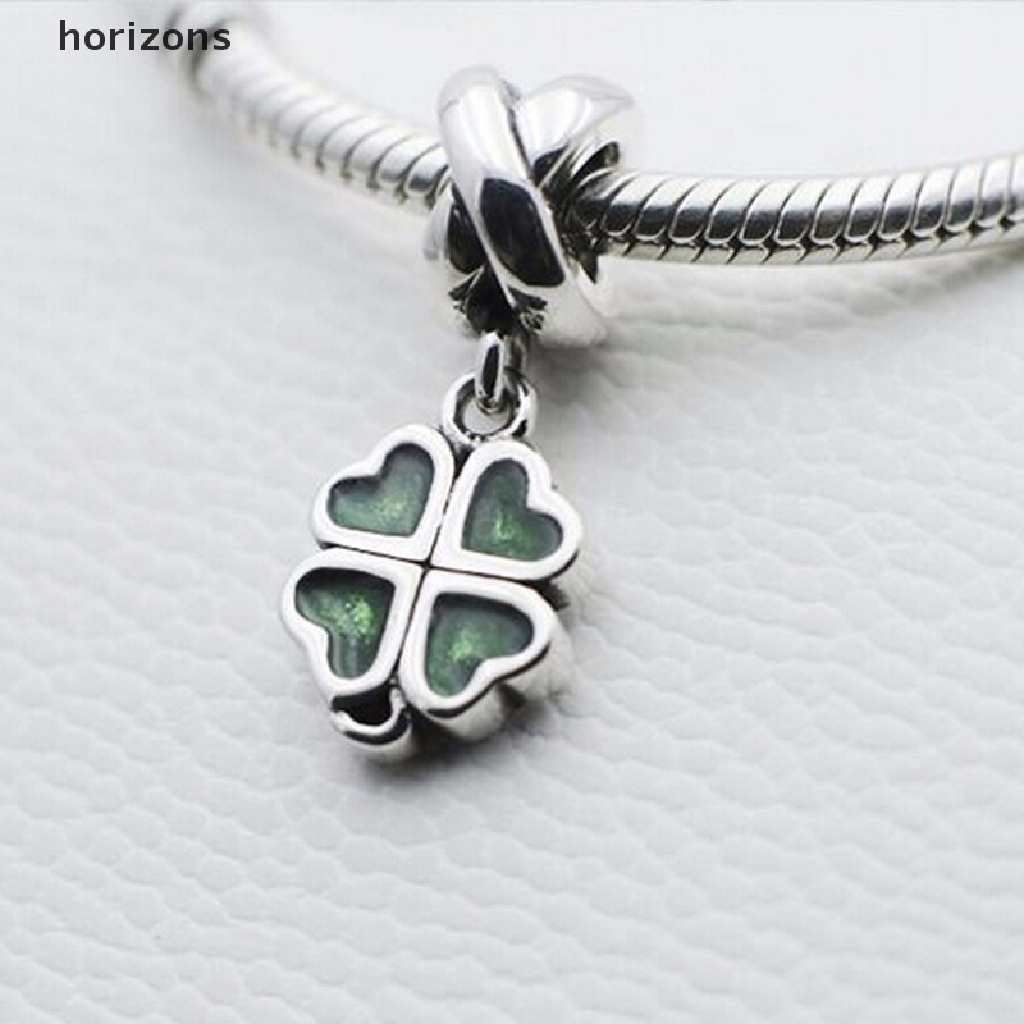 1 Hạt Charm Cỏ May Mắn Làm Vòng Tay / Vòng cổ Phong Cách Châu Âu