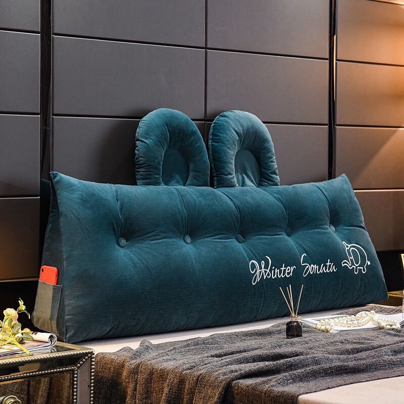 Gối tựa đầu giường , đệm đầu giường , gối trang trí  đầu giường tai thỏ LOẠI 1