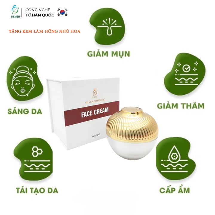 Kem Sữa Đánh Bay Các Loại Mụn - Nám Tàn Nhang - Dưỡng Ẩm Dưỡng Trắng Silver 30gr | BigBuy360 - bigbuy360.vn