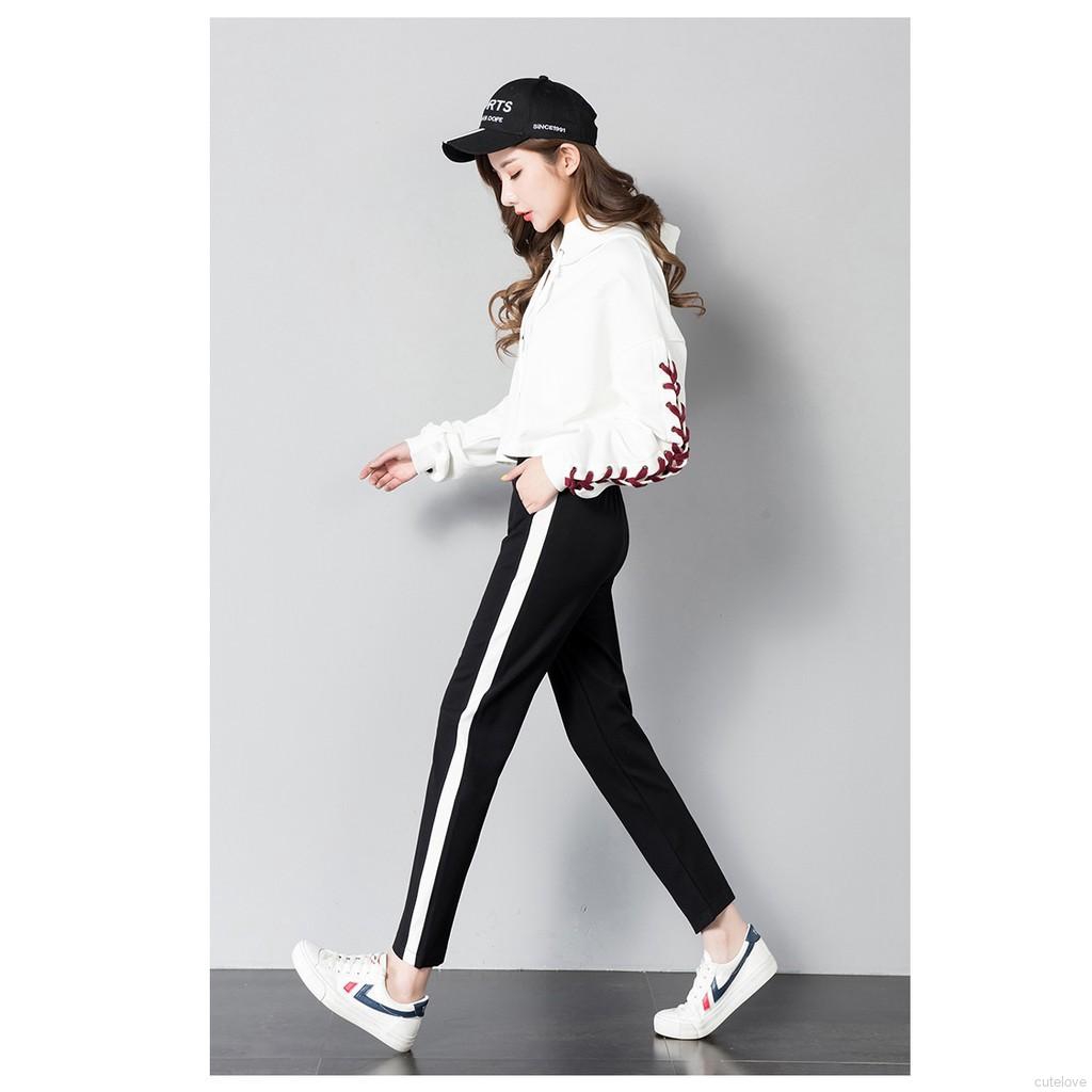 Korea Joker Hot Ins Slacks Women Trouser With Trim Pants | BigBuy360 - bigbuy360.vn
