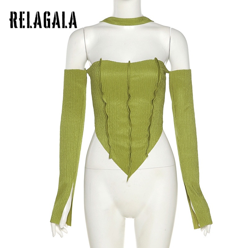 Áo Lửng Hai Dây Ôm Dáng Màu Trơn Thời Trang Dành Cho Nữ