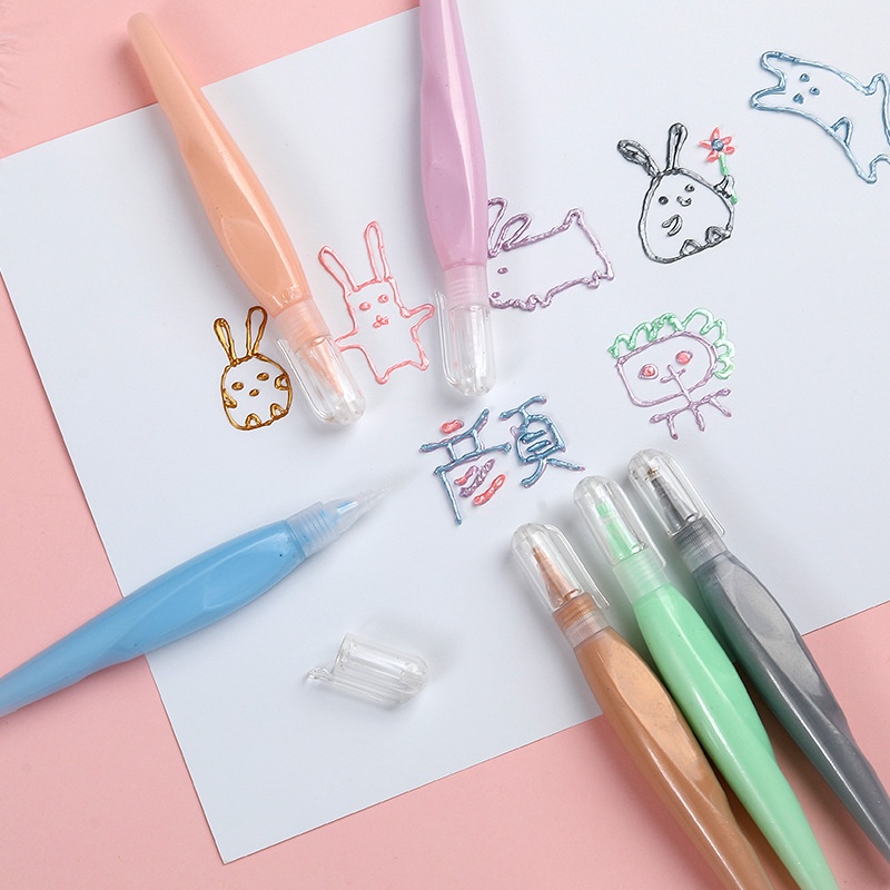 Set 6 Bút Xốp 3D 6 Màu Sắc Đa Dạng Dùng Để Vẽ Tranh