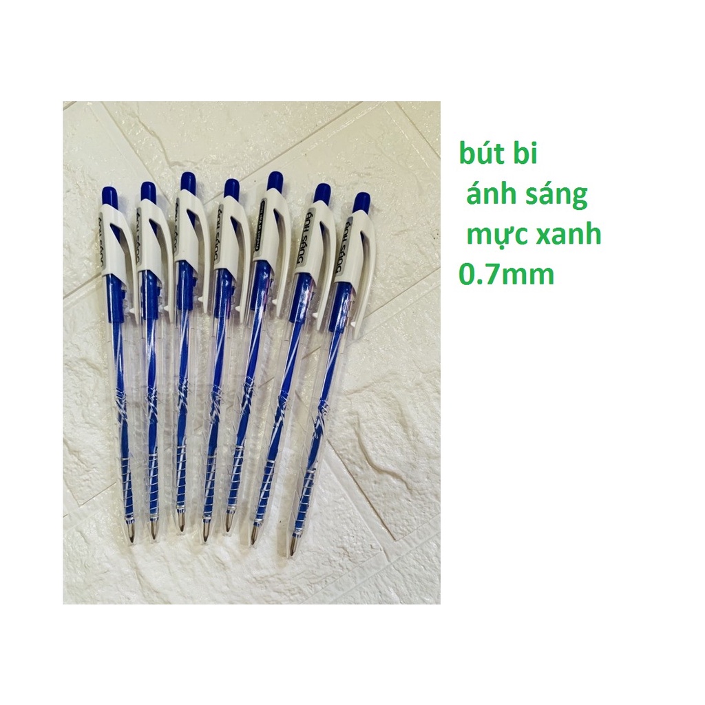 BÚT BI VỎ NHIỀU MÀU MÃ BP-9012 MỰC XANH ĐẦU VIẾT 0.7mm