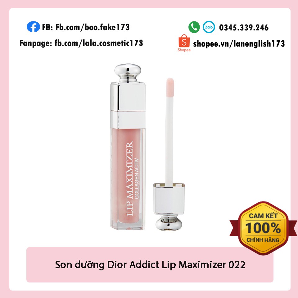 [HÀNG CHÍNH HÃNG - CÓ VIDEO CHECK] Son dưỡng Dior Addict Lip Maximizer Fullsize Unbox (không hộp)