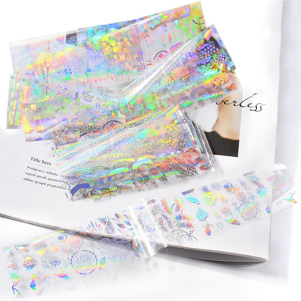 Giấy foil hologram dán móng nghệ thuật