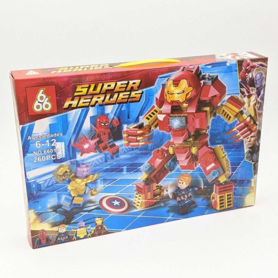 [Khai trương giảm giá] Bộ Lego 260 Miếng - Lắp ráp biệt đội siêu anh hùng và Thanos - Avenger End Game