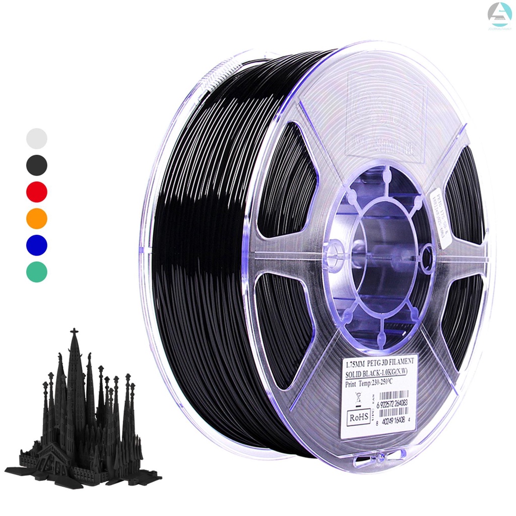 ESUN PETG 1.75mm Máy in 3D Vật tư tiêu hao in dây tóc Độ chính xác kích thước: + / - 0,05mm 1kg (2,2