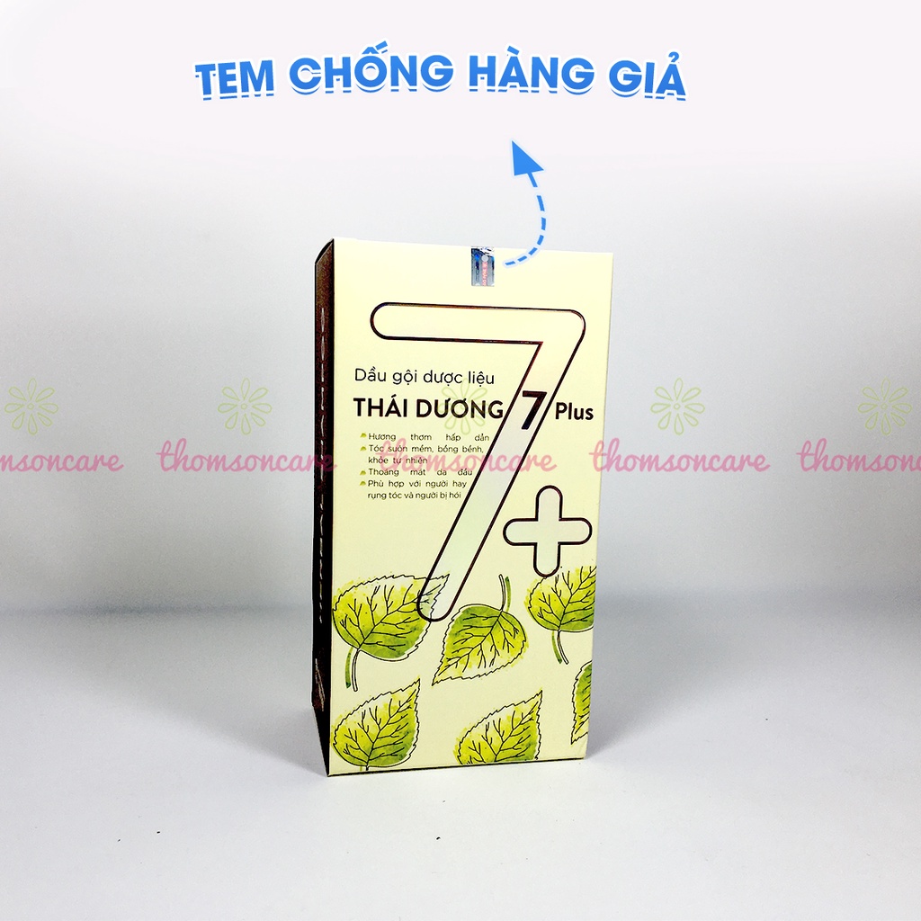 Dầu gội Thái dương 7 Plus từ thảo dược - chái có vòi tiện lợi, ngăn ngừa gàu, dưỡng ẩm
