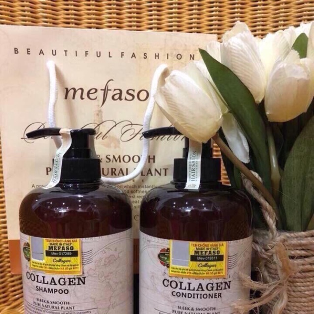 Dầu cặp gội xả Mefaso collagen