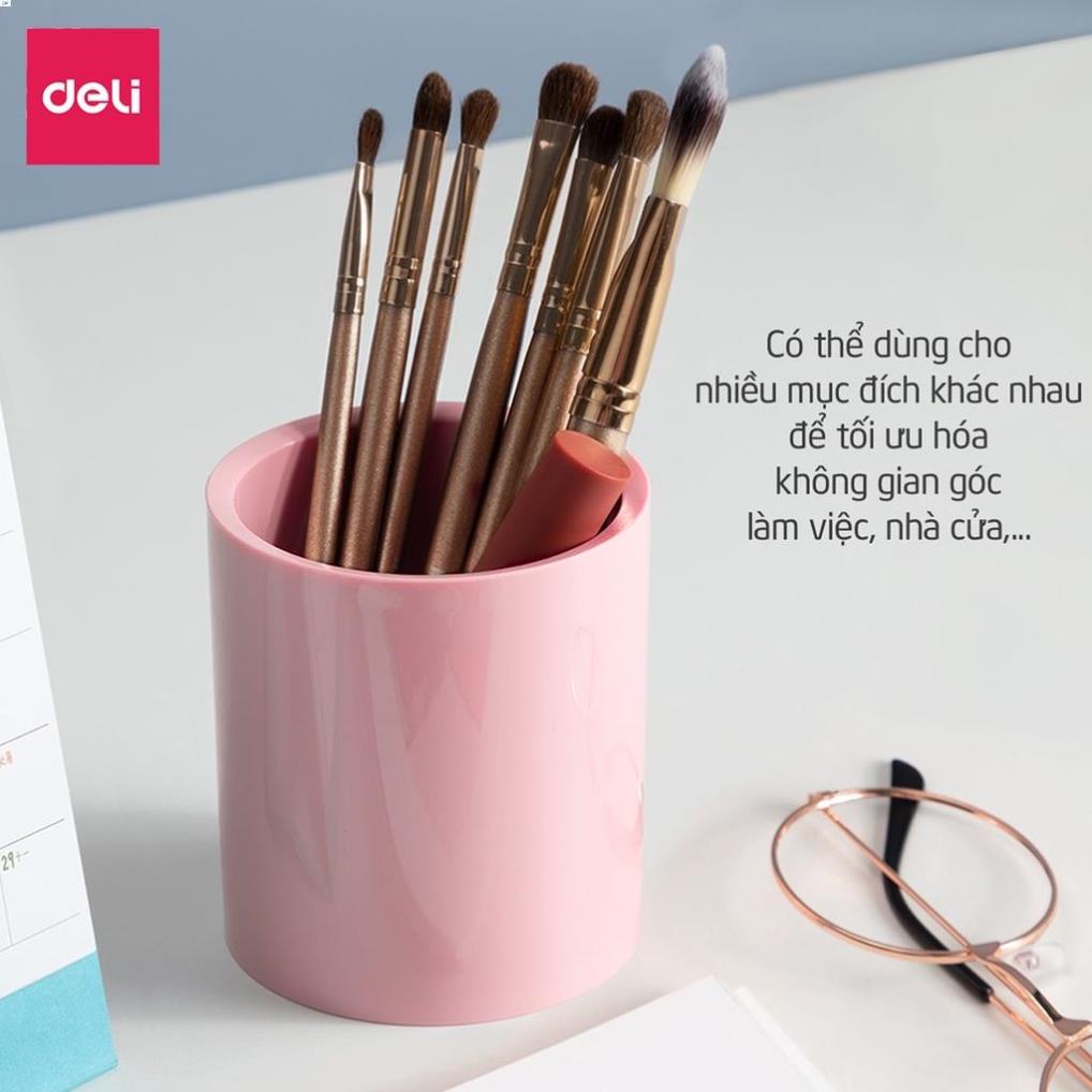 Cốc đựng bút, cọ trang điểm đa năng Deli cao cấp - Thiết kế đơn giản, tinh tế - Nhỏ gọn, tiện dụng - NS023
