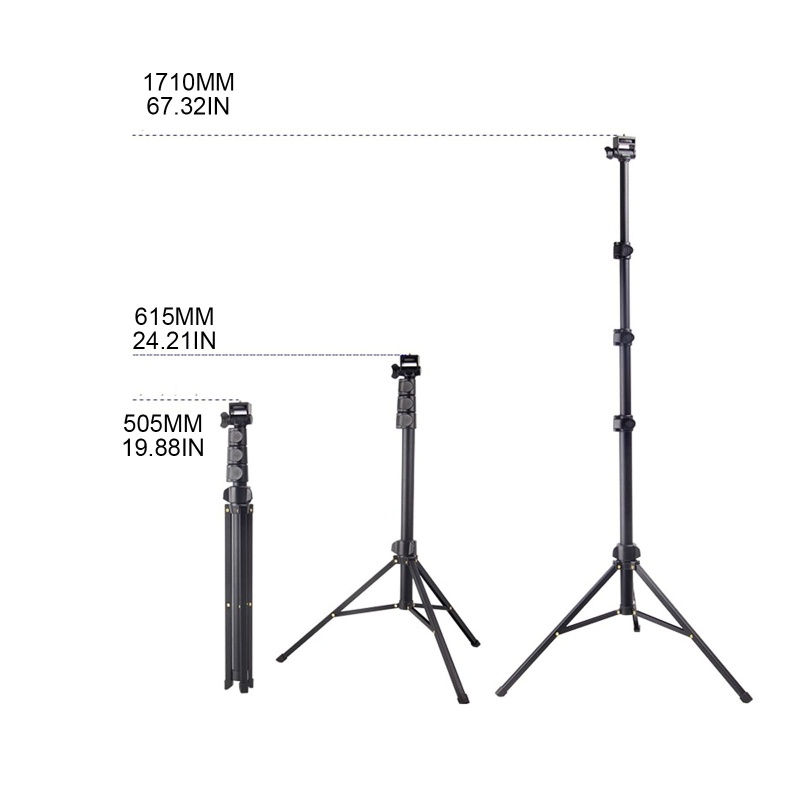 Giá Đỡ Ba Chân Mở Rộng Bằng Hợp Kim Nhôm Cho Điện Thoại Hỗ Trợ Quay Video Selfie