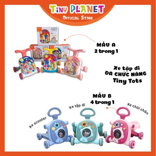 [2 MẪU] Xe tập đi đa chức năng tháo lắp chống vòng kiềng có phát nhạc Tiny Tots