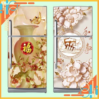 🌫️Giấy dán tường tủ lạnh hoạ tiết 3D🌫️