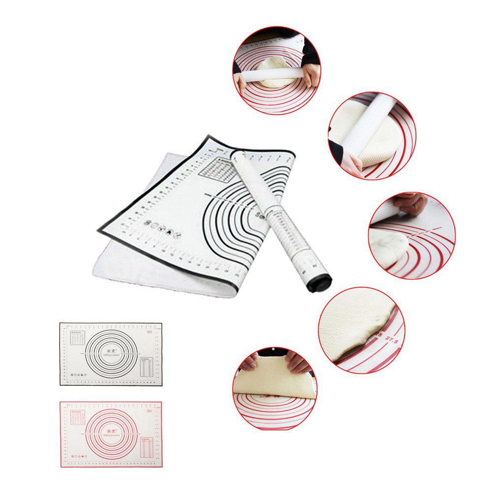 Thảm lót làm bánh, nhào bột không dính